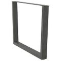 vidaXL Nohy k jedálenskému stolu v tvare V, 3 ks, antracitové, 100 x (72-73,3) cm, oceľ