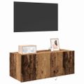 vidaXL TV nástenná skriňa 80 x 35 x 31 cm Staré drevo Kompozitné drevo