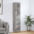 vidaXL Vysoká skrinka dub sonoma 34,5x34x180 cm spracované drevo