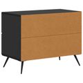 vidaXL Nočný stolík Čierna 62 x 34,5 x 47,5 cm Kompozitné drevo