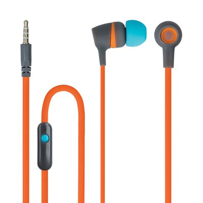 Káblové slúchadlá Forever JSE-200 jack 3,5mm oranžové aktívne
