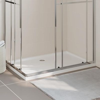 vidaXL Obdĺžniková sprchová vanička z ABS biela 80x120 cm
