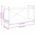 vidaXL Regál na knihy 80 x 30 x 50 cm Kompozitné drevo Staré drevo