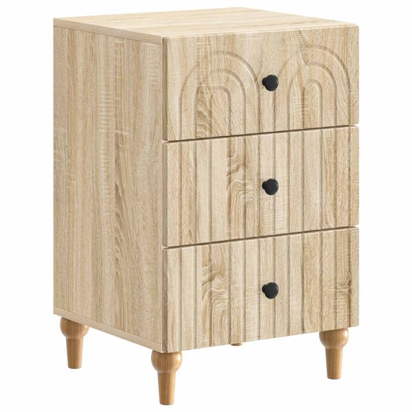 vidaXL Nočný stolík Dub sonoma 43x 41 x 66,5 cm Kompozitné drevo