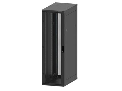 Stojanový rack 42U (š) 600x (h) 1000, pred.i zad. perforované dvere čierny