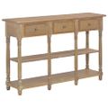 vidaXL Konzolový stolík 110x30x76 cm spracované drevo
