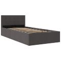 vidaXL Hydraulický posteľný rám+úložný priestor, látka 100x200 cm