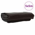 vidaXL Tarpaulin 650g / m² Hnedá 5 x 5 m Plátno s PVC povrchom
