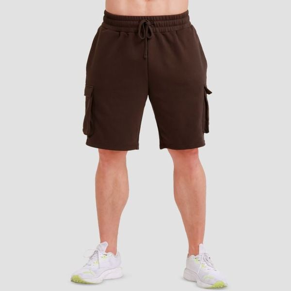 Šortky Utility Brown - GymBeam, veľkosť XL, veľkosť oblečenia XL