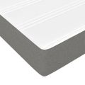 vidaXL Matrac s taštičkovými pružinami stredná tvrdosť tmavosivý 90x200x20 cm látka