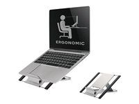 Stojan - pre notebook / tablet - strieborný - veľkosť obrazovky: 10"-22" - na stôl