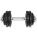 vidaXL 18-dielna sada činiek dumbbell 30 kg, liatina
