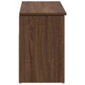 VidaXL Lavička na topánky Hnedý Dub 102x30,5x45cm Konštruktérske drevo