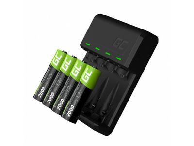 Green Cell GRSETGC01 súprava nabíjačky VitalCharger + 4x AA batérie 2000mAh Ni-MH
