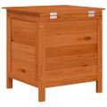 vidaXL Záhradný úložný box hnedý 50x49x56,5 cm jedľový masív