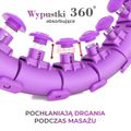 HMS HHW12 PLUS Size obruč so závažím a zoštíhľujúceho pásu BR163 fialová
