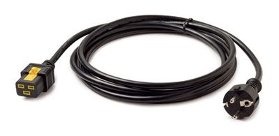 APC Power Cord, Locking C19 do CEE/7 Schuko, 3m
