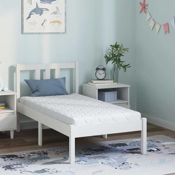 vidaXL Matrac Biela 60 x 120 cm žakárová tkanina