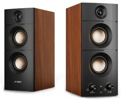 FENDA F&D repro R330BT/ 2.0/ 20W/ dřevěné/ černé/ BT5.3/ USB vstup reproduktory, 2.0, 20 W, 6 reproduktoru, Bluetooth 5.3, drevená skrín, USB, AUX, cerné