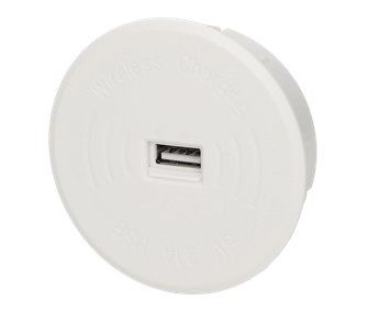 Vstavaná bezdrôtová indukčná nabíjačka s USB portom ORNO OR-AE-1367/W, biela Vestavěná bezdrátová indukční nabíječka s USB portem ORNO OR-AE-1367/W, bílá