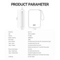 BWOO power bank P73 22.5W 20000 mAh with 2 built-in cables 1 x USB-C 1 x Lightning black