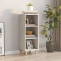 vidaXL Komoda betónovo sivá 34,5x32,5x90 cm spracované drevo