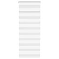 vidaXL Zebra roleta biela 55x150 cm šírka látky 50,9 cm polyester