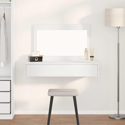vidaXL Toaletný stolík Biela 100 x 40 x 70 cm Kompozitné drevo