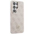 Puzdro Guess Case 4G Rhinestone Round Logo MagSafe pre Samsung Galaxy S26 Ultra ružová