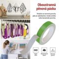 Pena obojstranná páska EMOS F6090 20 mm / 3 m, zelená