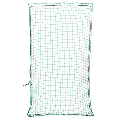vidaXL Sieť na prívesný vozík s elastickým lanom, zelená 4,5x2,5 m, PP