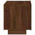 vidaXL Nočný stolík s LED svetlami hnedý dub 70x36x40,5 cm