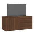 vidaXL TV skrinka hnedý dub 80x34x36 cm spracované drevo