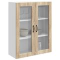 vidaXL Dvierka na umývačku Kalmar Sonoma dub 80 x 31 x 100 cm