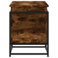 vidaXL Úložný box s vekom dymový dub 100x40x51,5 cm kompozitné drevo