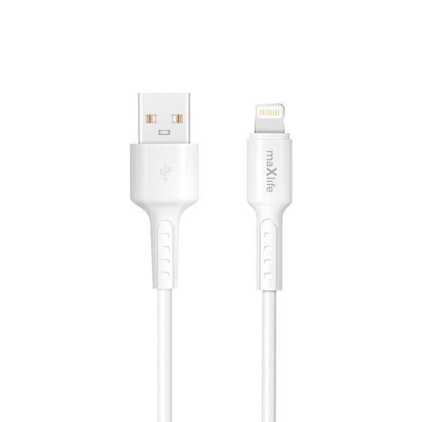 Maxlife MXUC-13 kábel USB-A - Lightning 1,0 m 3A biely
