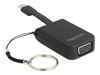 Externý video adaptér - RTD2169U - USB-C - VGA - čierna