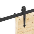 vidaXL Posuvné dvere NARVIK Prírodná a čierna 85 x 210 cm (152,5 cm)
