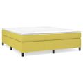 vidaXL Posteľný rám s boxspringom zelená 180x200 cm látka