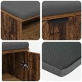 vidaXL Predsieňová lavica s vankúšom Staré drevo 80 x 38 x 46 cm