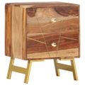 vidaXL Nočný stolík 40x30x50 cm masívne akáciaové drevo