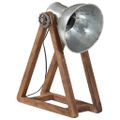 vidaXL Stolová lampa 25 W starožitná strieborná 30x17x40cm E27