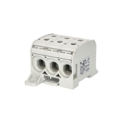 Svorka univerzálna RKA 95 1/6 L G, 232A, 1pól. (6 vstup), AL/CU, šedá, na DIN/na panel