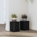 vidaXL Stojan na rastliny 2 ks Čierny dub 15 x 15 x 20 cm