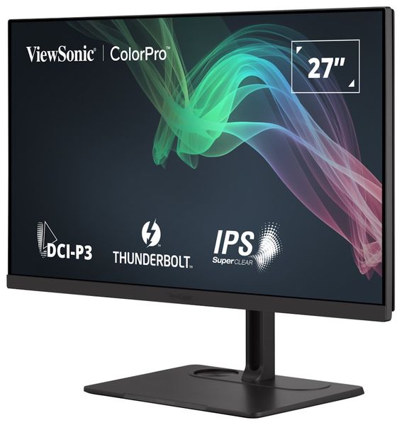 ViewSonic VP2776T-4K/27" 16:9 3840 x 2160 3 sides Frameless SuperClear IPS Monitor with 100% sRGB,98% DCI-P3,Thunderbol