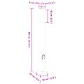 vidaXL Stĺpikové svietidlá so zásuvkou 3 ks 80 cm nehrdzavejúca oceľ IP44