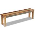 vidaXL Lavička, recyklovaný masív 160x35x46 cm