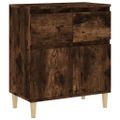 vidaXL Komoda dymový dub 60x35x70 cm spracované drevo