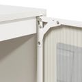 vidaXL Komoda biela 100,5x39x107 cm oceľ valcovaná za studena