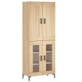 vidaXL Vysoká skrinka dub sonoma 69,5x34x180 cm spracované drevo